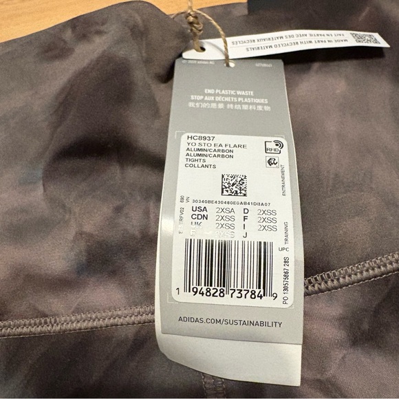 New Adidas Flare Yoga Pants XXS/Short - Picture 4 of 9